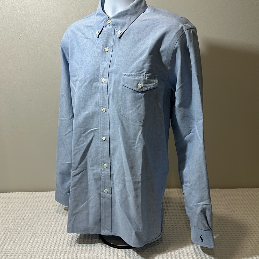 Ralph Lauren Blue Casual Button Down Shirt